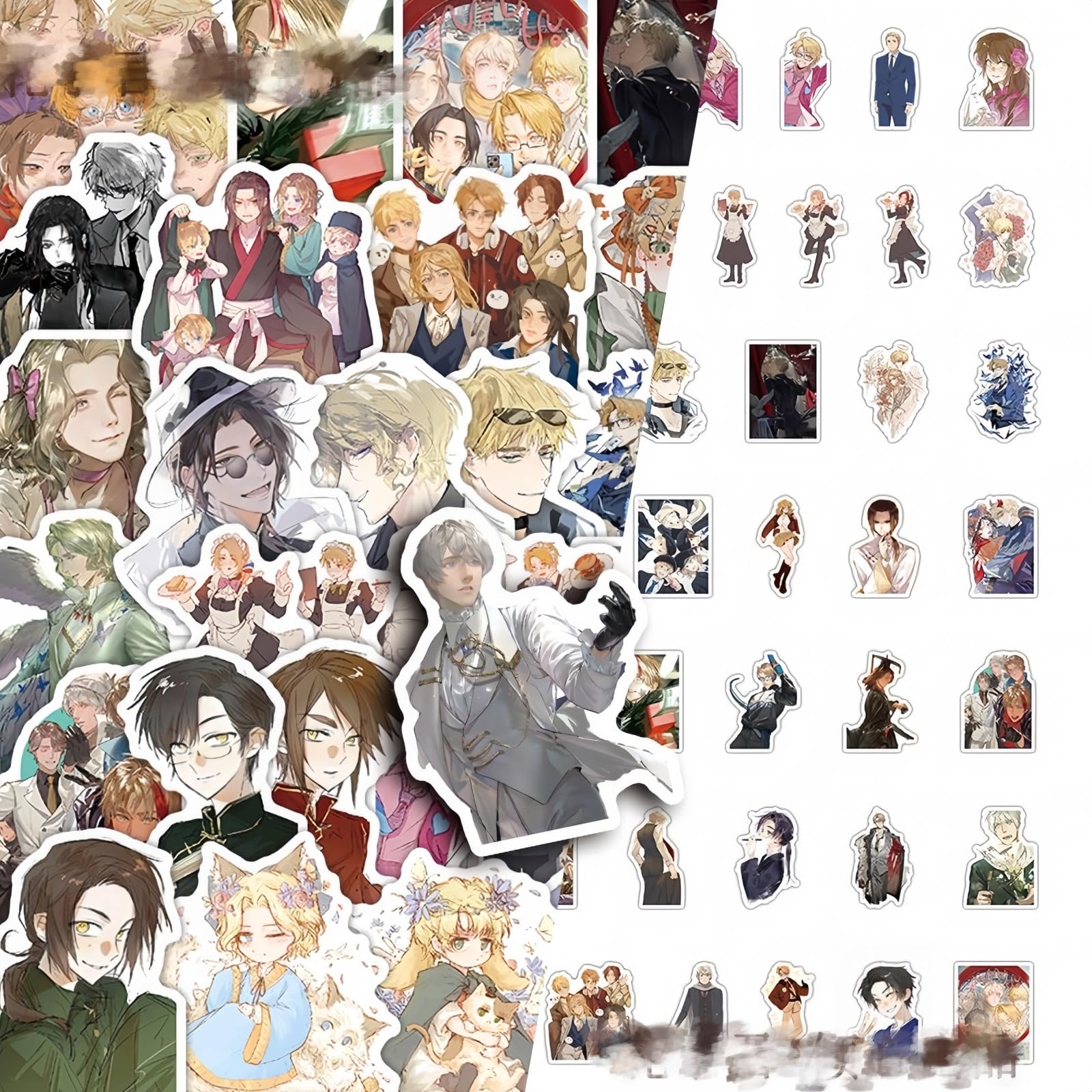 Amazon.co.jp: ヘタリア風 グッズ アメリカ 日本 ステッカーセット 130