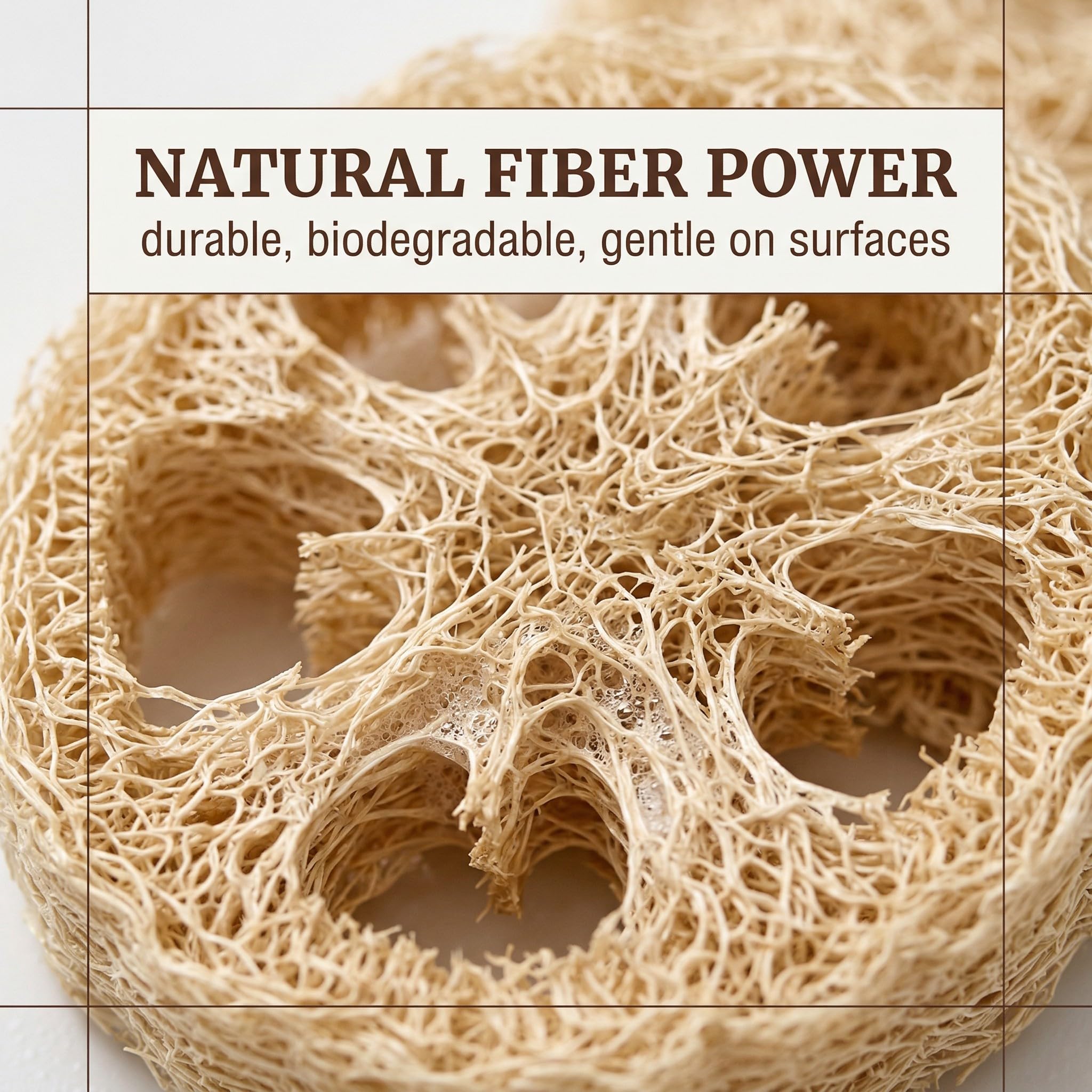 8 esponjas limpieza lufa natural ecológica biodegradable, estropajo ecologico, lufa natural estropajo, lufa natural — view 4