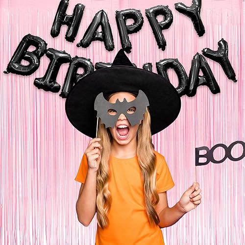 Miniatura 7 de GREATRIL - Decoración de fondo para fiesta rosa pastel, cortina de flecos de papel aluminio rosa pastel para temáticas de bebé, San Valentín, dulce,