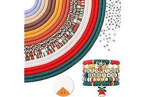 ADIIL 7200 pcs Clay Beads Bracelet Making Kit for Christmas