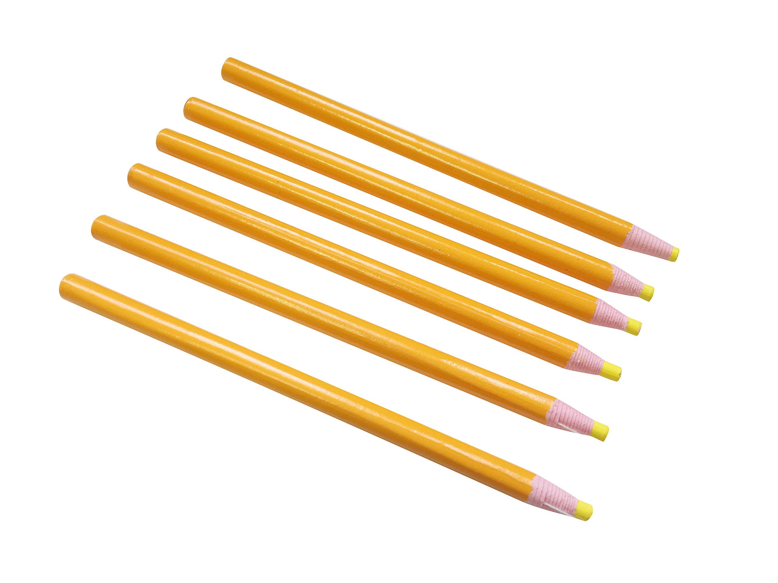 Pack of 12 Janrax Yellow Chinagraph Pencils by Janrax - Peel Off China Markers