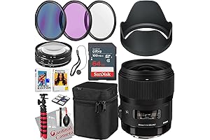 Sigma 35mm f/1.4 DG HSM Art Lens for Nikon F Bundle: Camera...