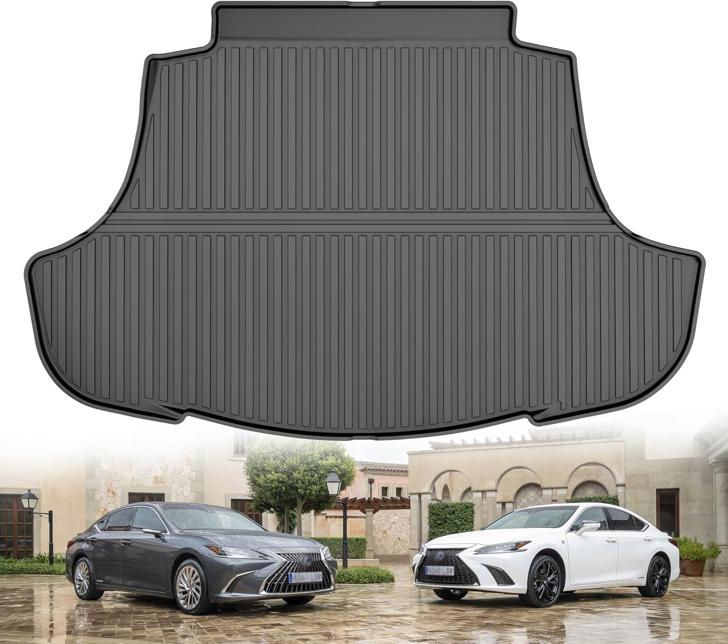 Original Cargo Liner for 2019-2024 Lexus ES/ES250/ES350 - Custom Fit TPE Trunk Mat - All Weather Guard Cargo Mat for Lexus ES Accessories 2019 2020 2021 2022 2023 2024 ES Cargo Liner
