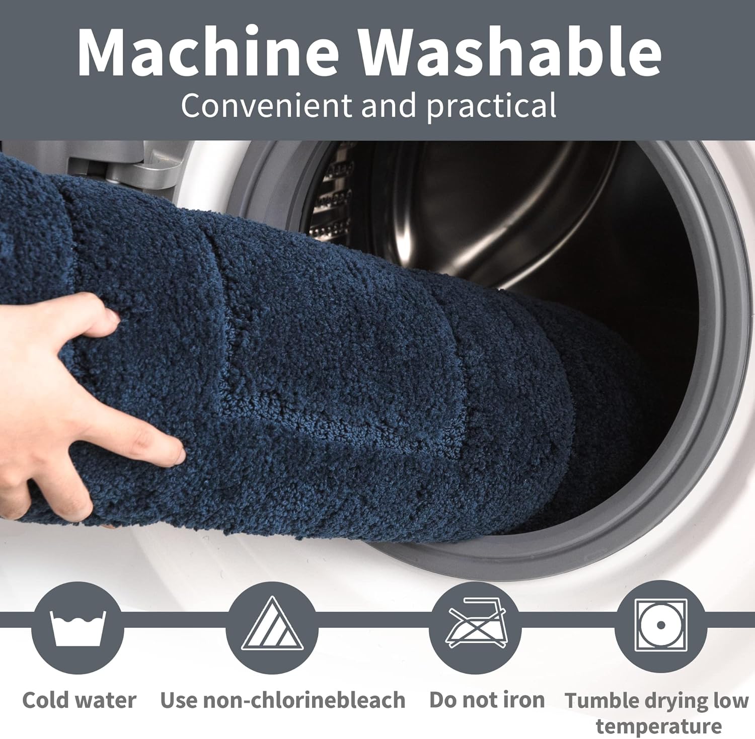 GRANNY SAYS Bundle of 1-Pack Bathtub Mat Non Slip & 1-Pack Shower Mat Non Slip