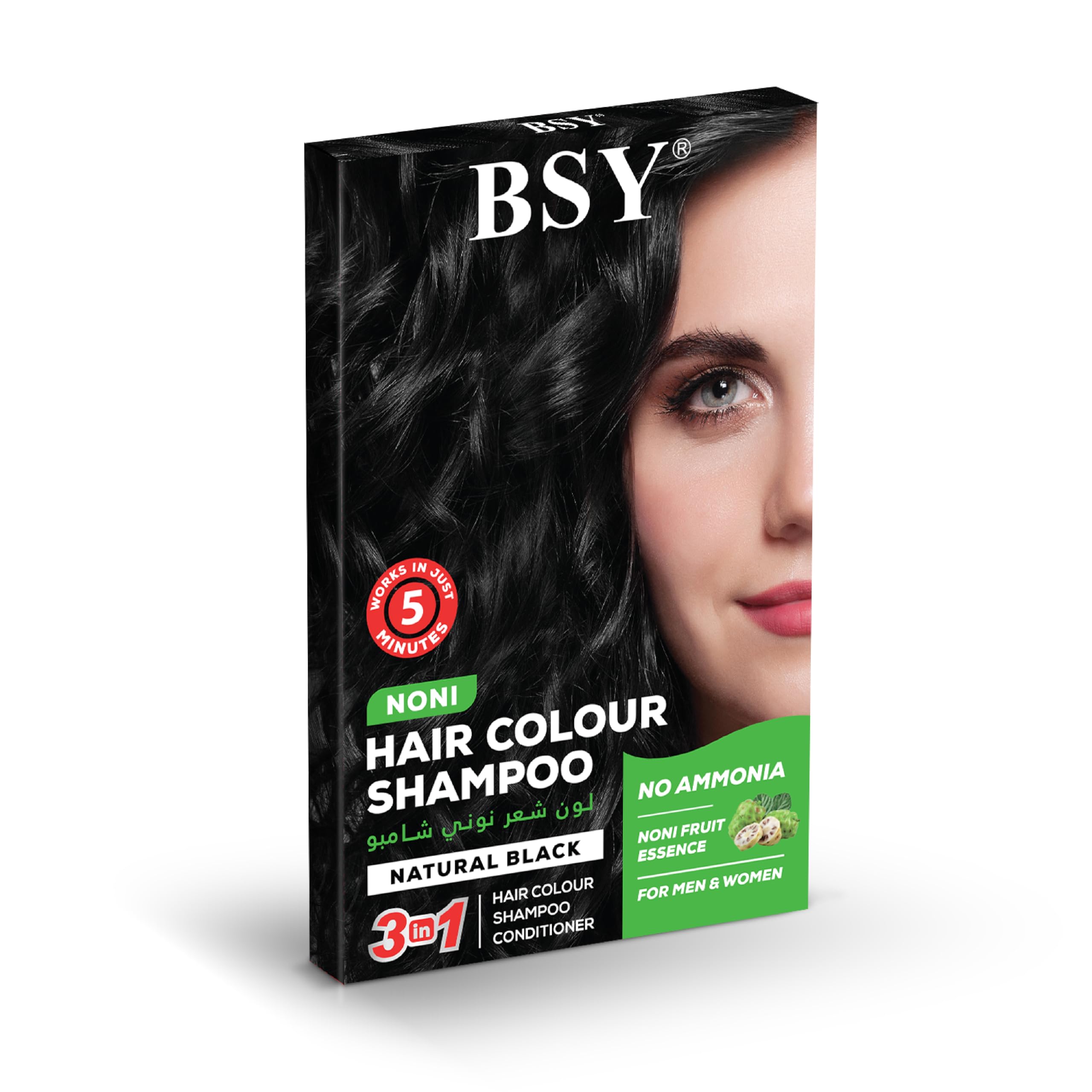 Bsy Noni Black Hair Dye Shampoo 20ml