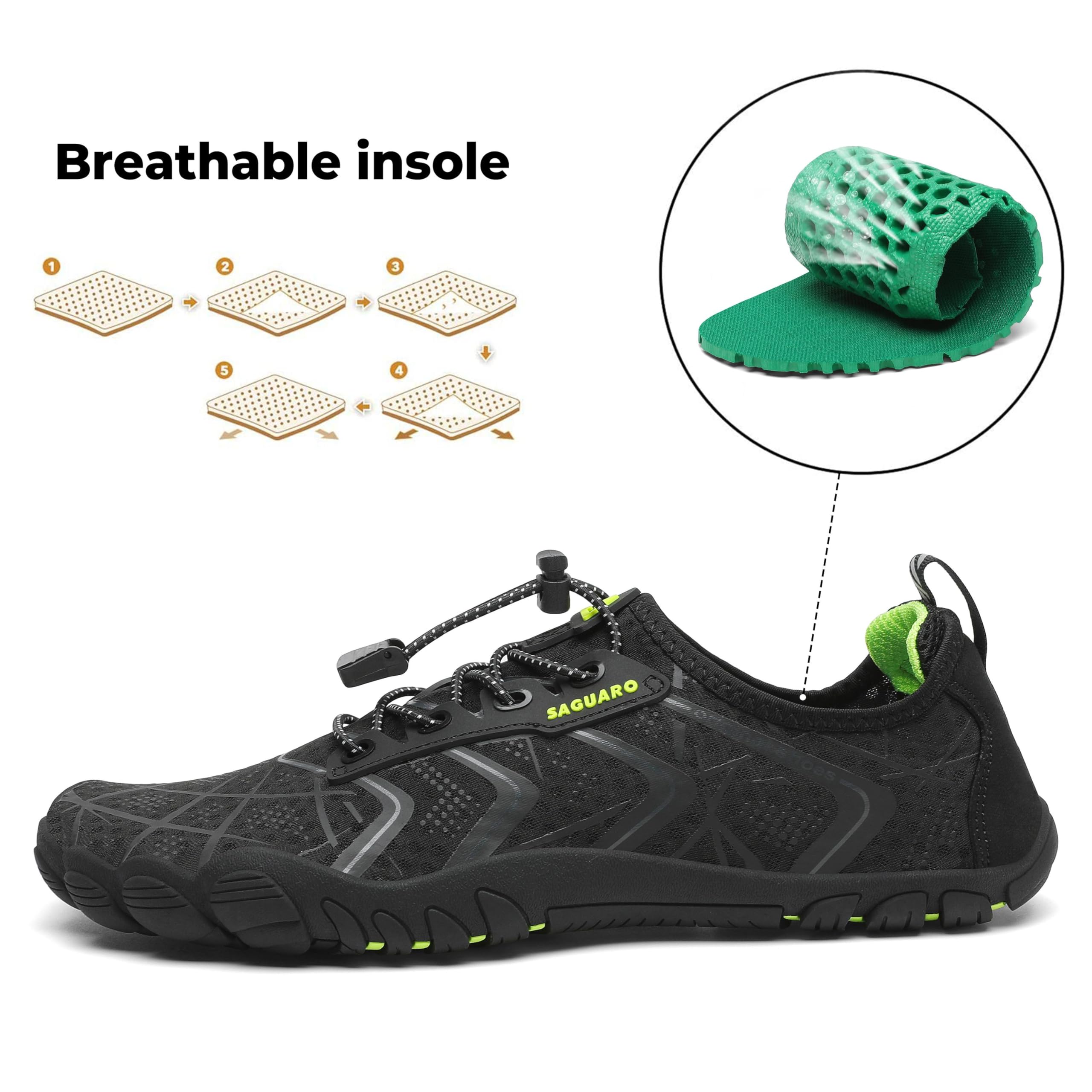 SAGUARO Scarpe da Scoglio Donna Uomo Scarpette da Mare Bagno Spiaggia Water Shoes per Immersione Nuotare Acquatico