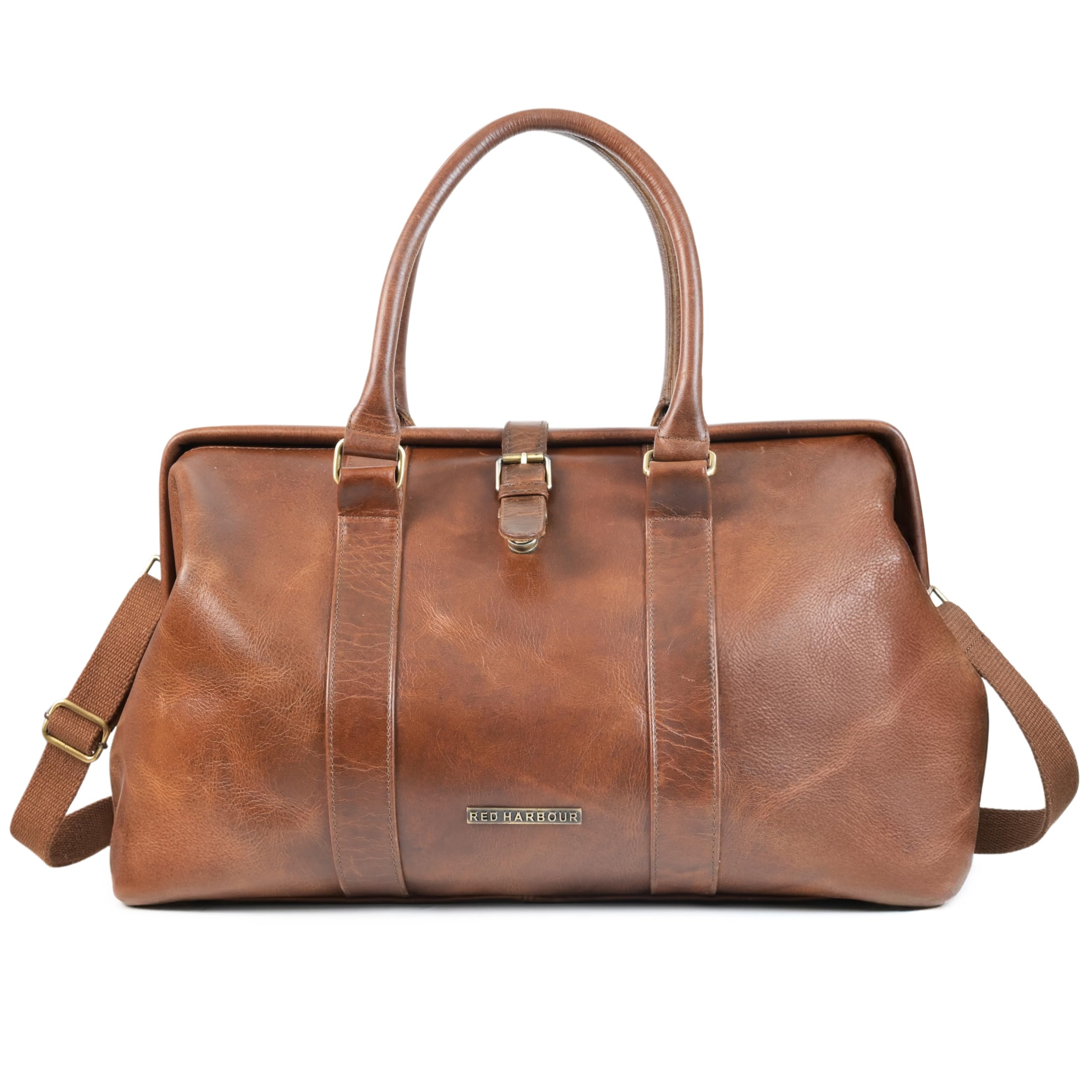 Premium Leather Travel Duffel Bag for Man, Stylish & Spacious Weekender Luggage Bag with Detachable Shoulder Strap Suitable for Men & Women-image-28