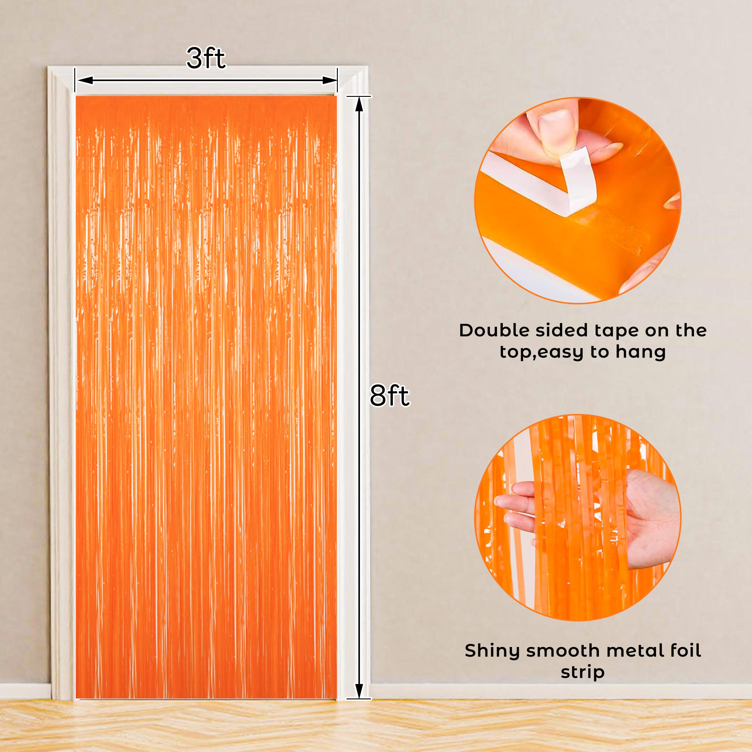 22-Piece Birthday Party Decorations Kit - Red/Orange/Yellow Fringe & Balloons