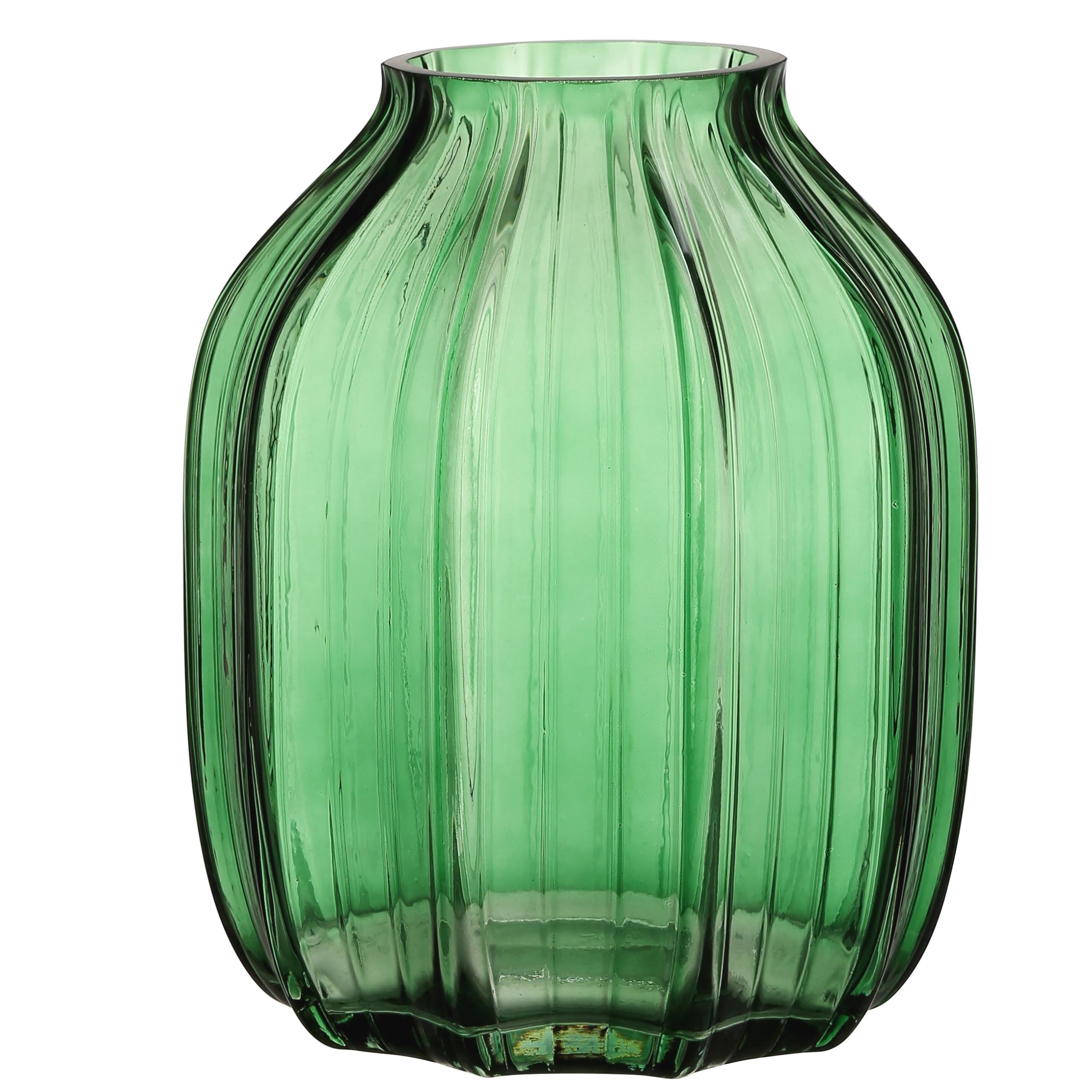 JAKY-Global Green Glass Vase 8 inch