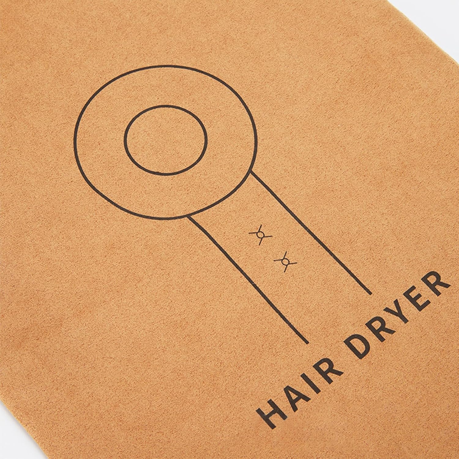 2-Pack Hair Dryer Bags, Hair Tool Organizer with Drawstring, Travel Bathroom Hair Dryer Bag - Travel, Gym, Hotel, Home Use (Brown) - Image 7