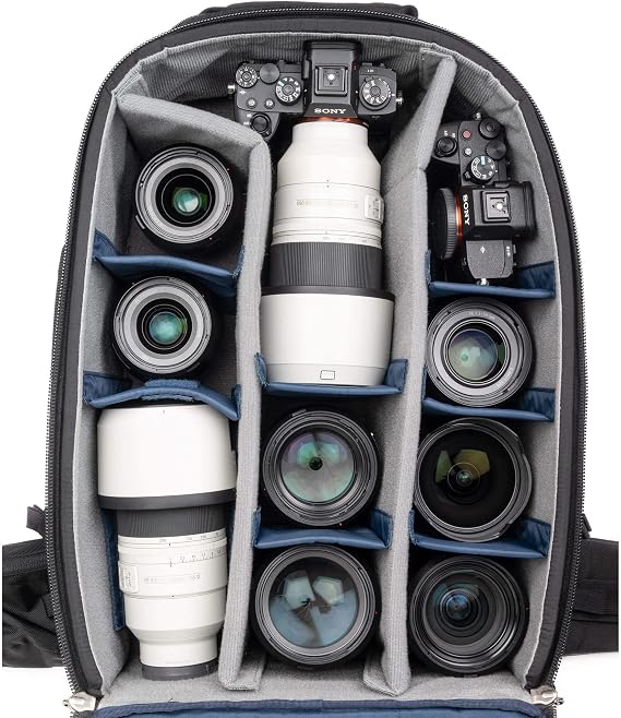 Think Tank - Firstlight 46L+ Adventure Travel Camera Backpack - Black/Grey - DSLR and Mirrorless Photo Backpack - For Travellers