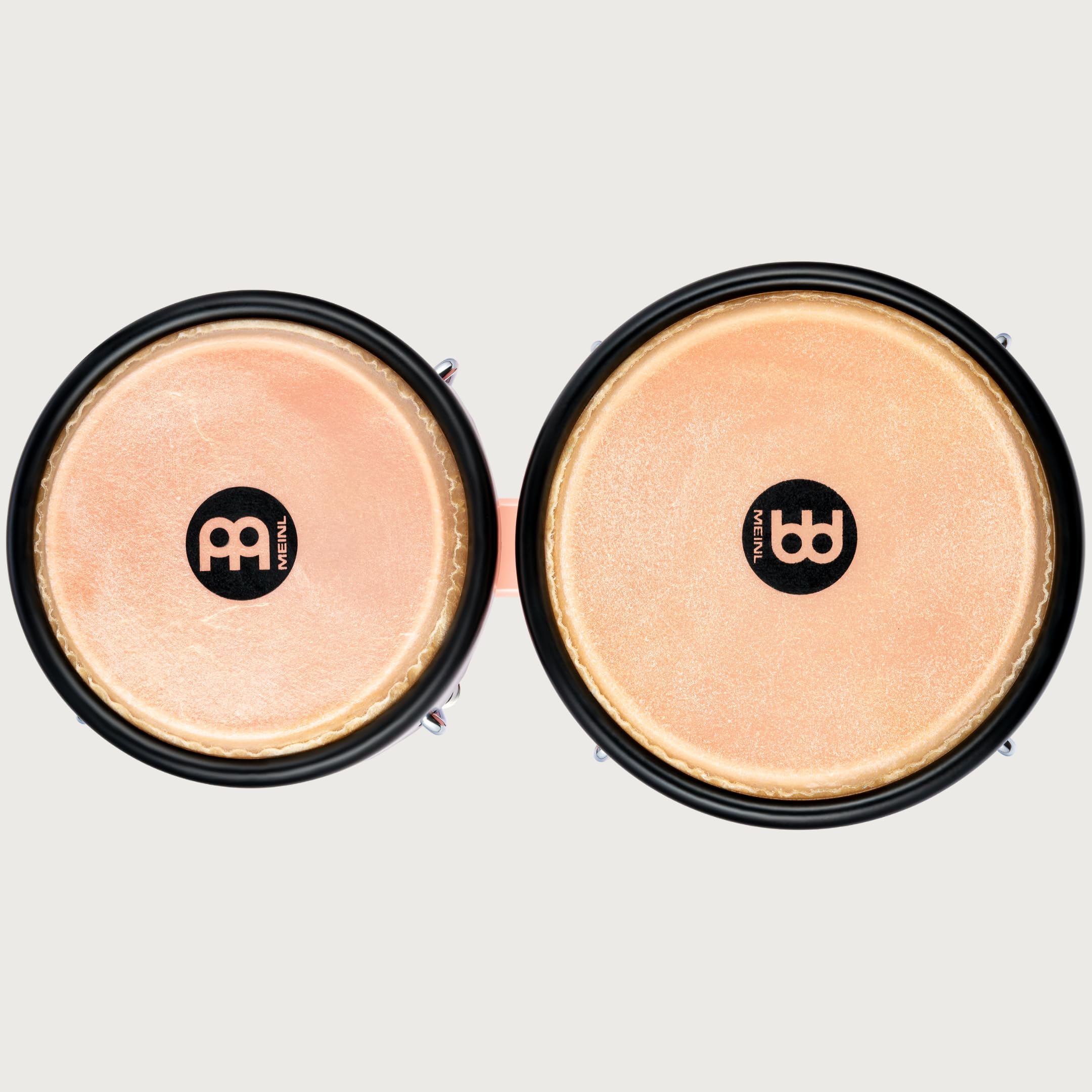 Meinl Percussion Bongos Journey Series - 2 Handtrommeln mit 6,5 und 7,5 Zoll - inkl. Stimmschlüssel - ABS Kunststoff, Pink (HB50FP)