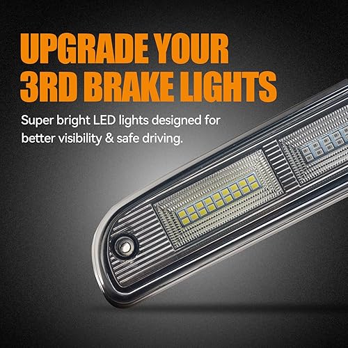 Miniatura 89 de Tercera tercera luz de freno para Chevy Silverado 1999-2006/GMC Sierra 1500 2500 3500HD, 2007 Silverado/Sierra Classic Modelo LED Time Tunnel