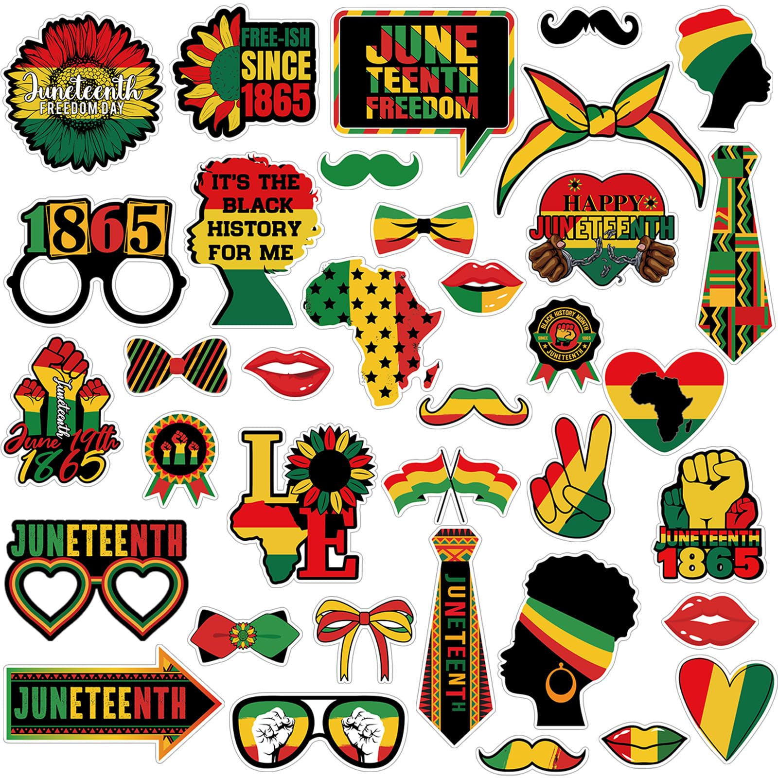 36 Pcs Christmas Photo Booth Props with Stick Christmas Funny Tropical Party Decorations Santa Beach Holiday Photo Booth Props for Hawaii Summer Pool Party Favor