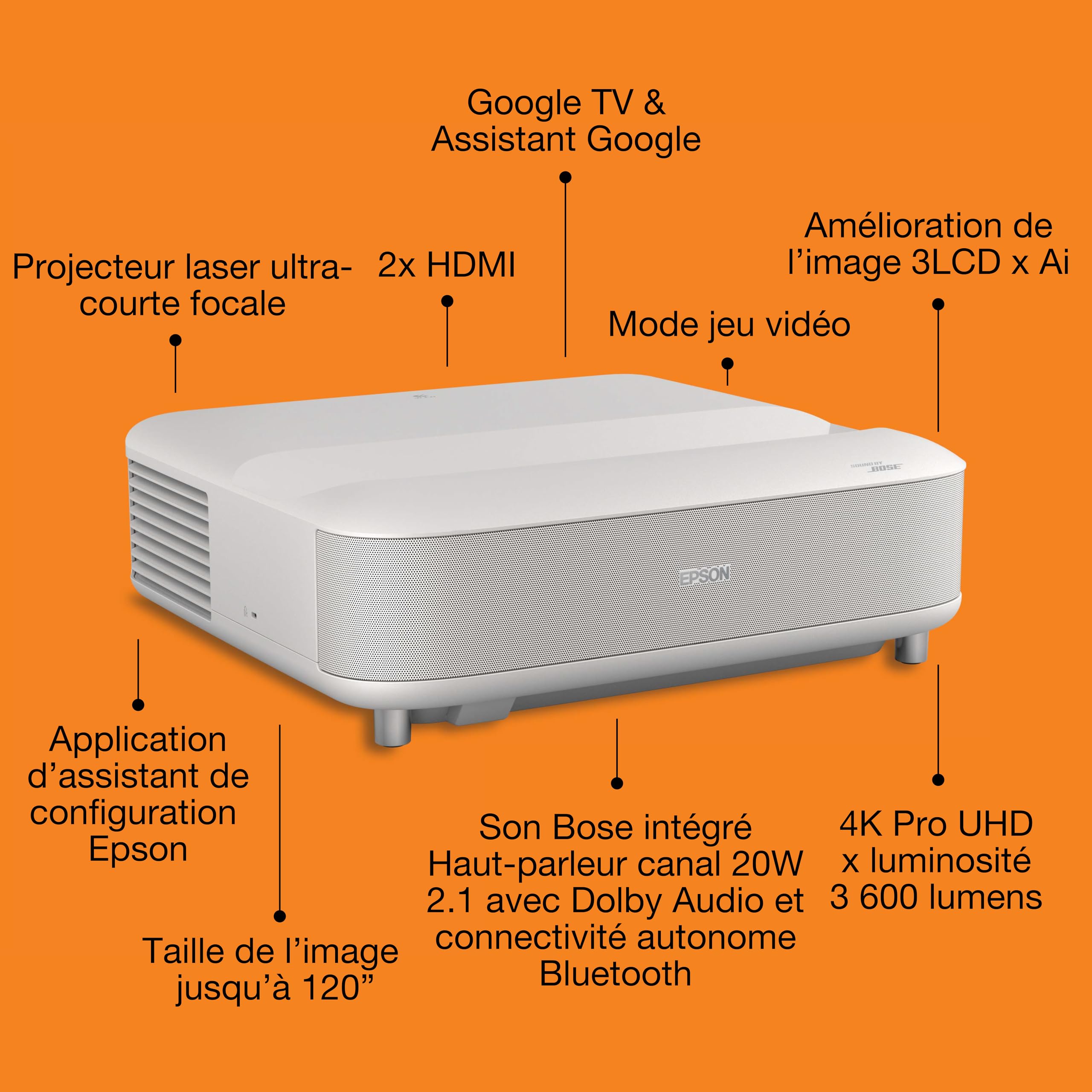 Image secondaire de Epson EH-LS670W Projecteur Laser 4K Pro UHD avec Son Bose