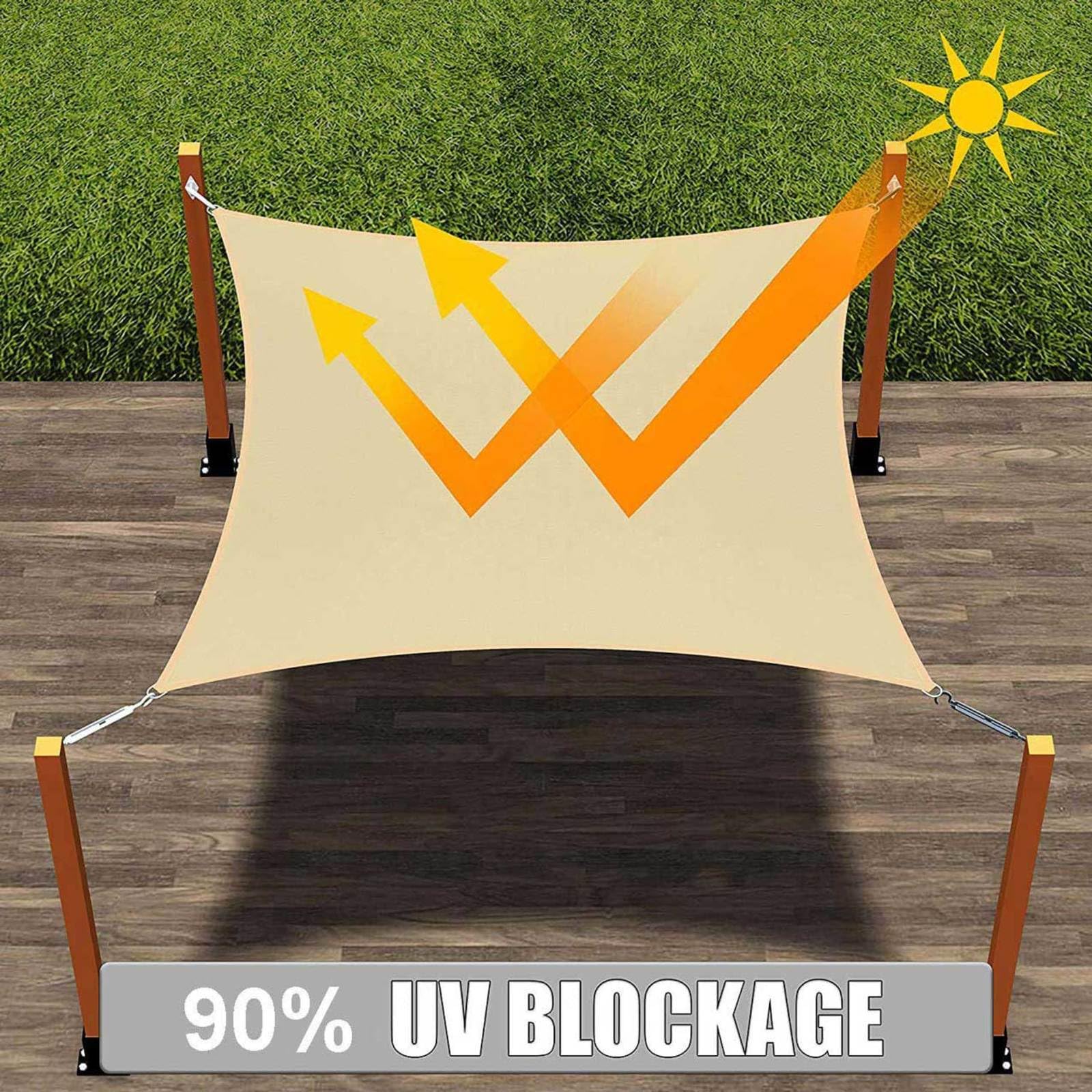Voile Ombrage Rectangulaire 3x2 Mat Voile D'Ombrage A Planter Voile D Ombrage Impermeable Tissu D'Ombrage Voile D'Ombrage,4x6m