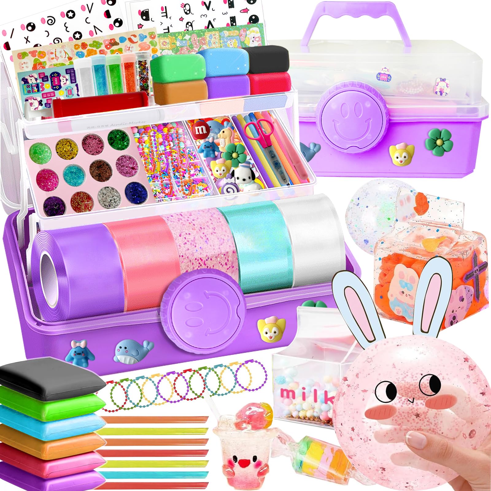 YumSur Nano Tape Bubbles Set, Double-Sided Tape Set, DIY Craft, Blowing Bubble Tape, Magic Nano Tape Set for Girls, Boys, Children, Adults