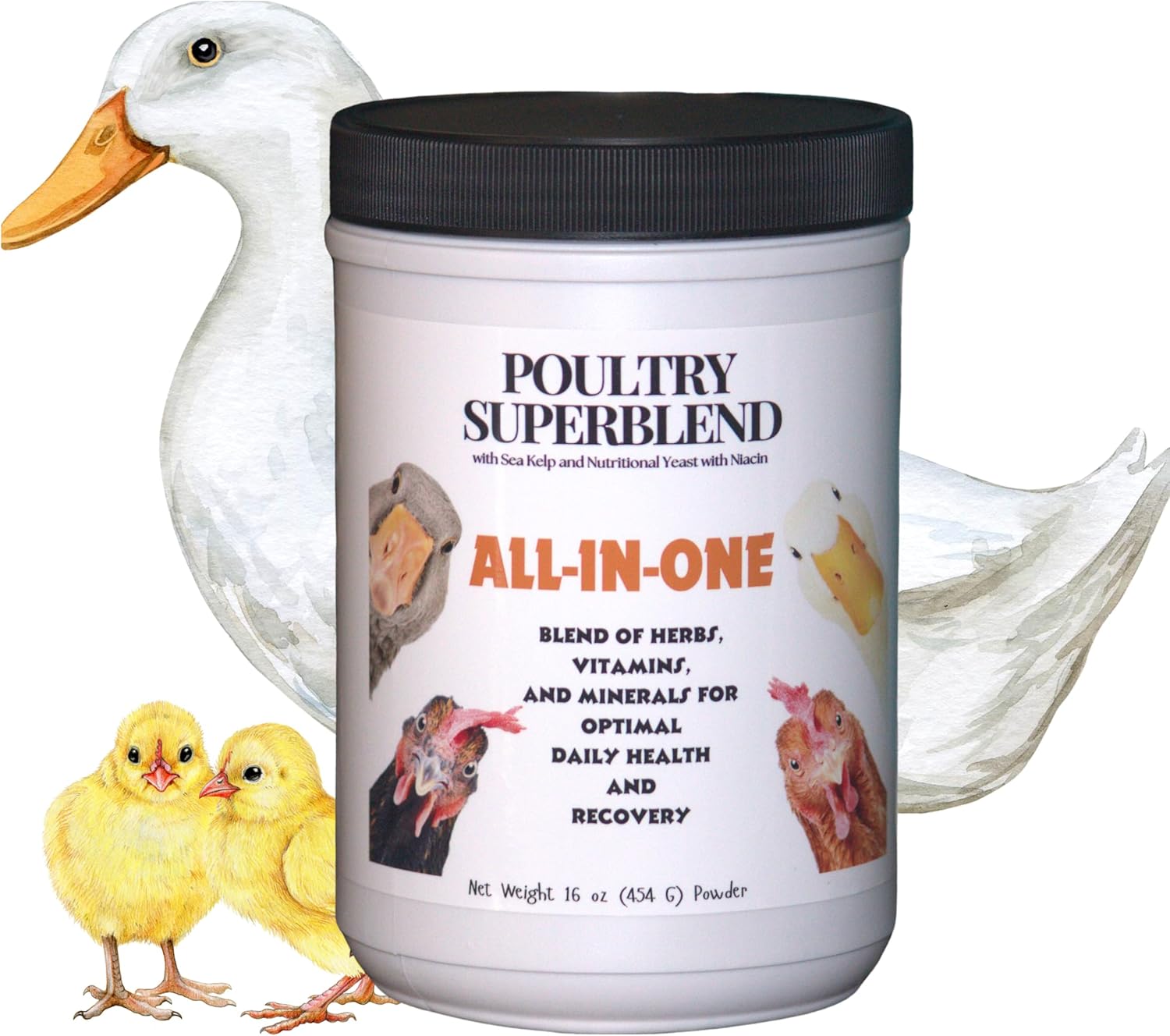 Nutritional Yeast with Niacin, Sea Kelp & Herbs for Birds