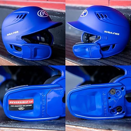 Vista 18 de Rawlings R16 Velo Reversible EXT Casco de bateo Protector facial reversible mate