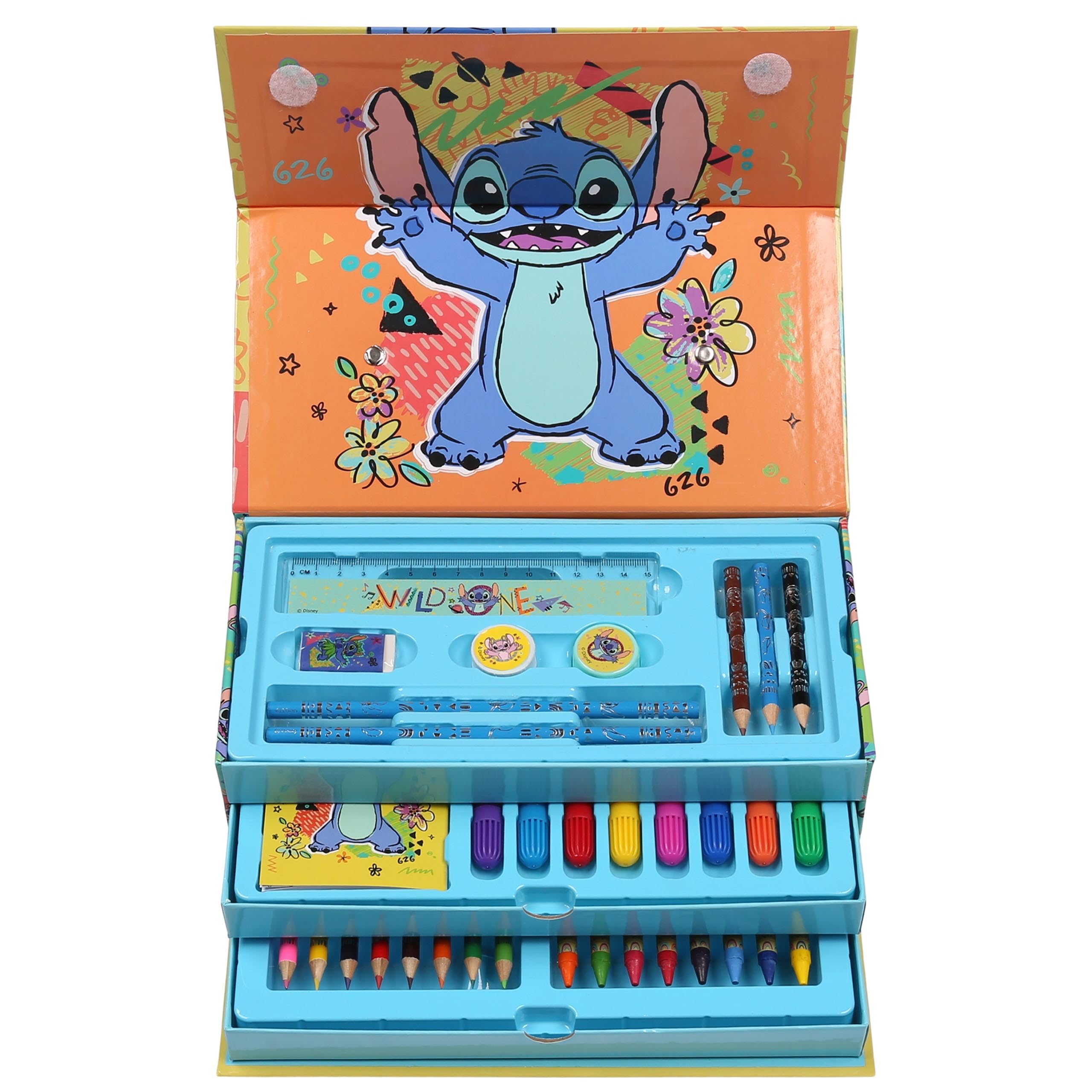 sarcia.eu Disney Stitch Art Set in a Box with Handle for Children Art Set including 34 Items (Stitch A) - Image 3