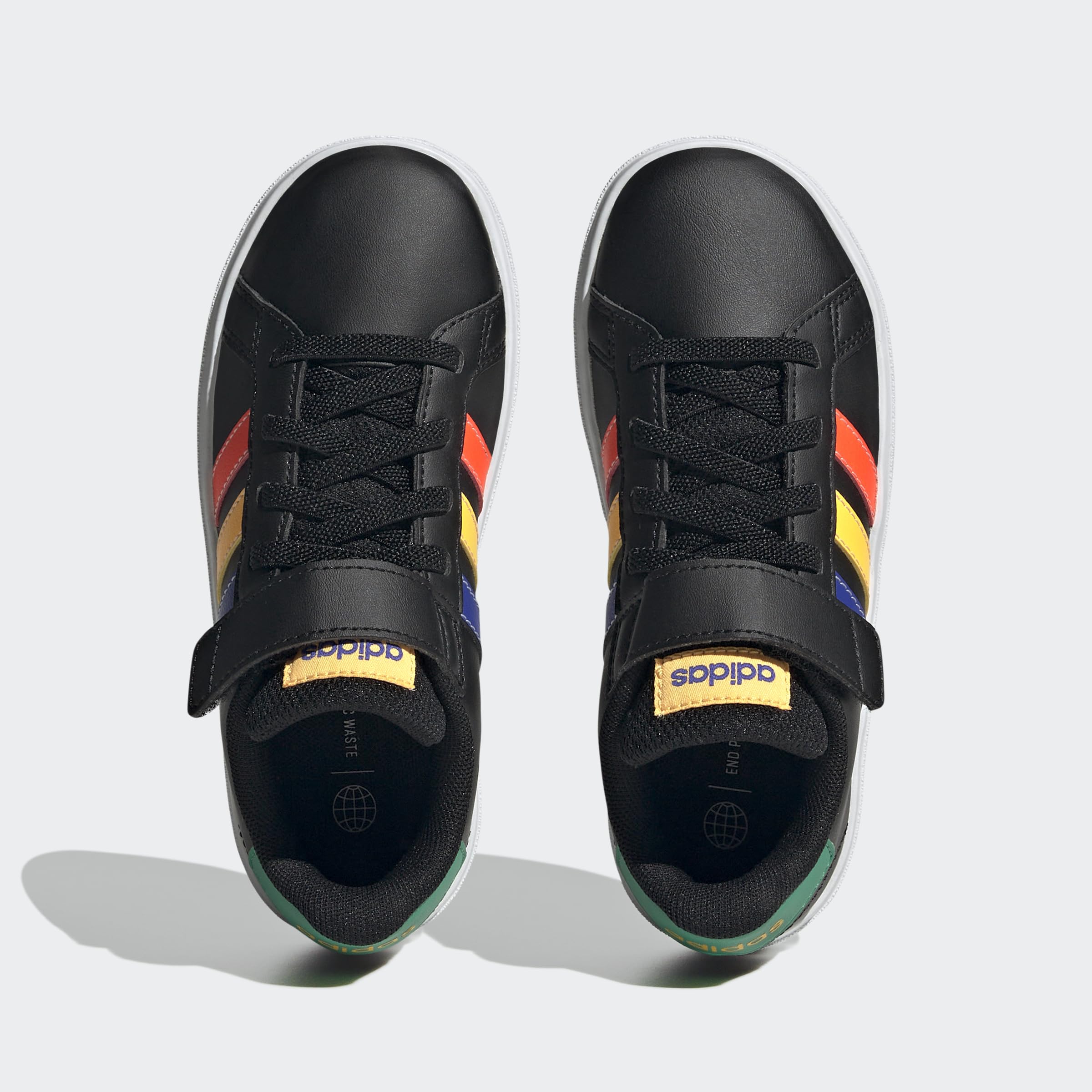 adidas Grand Court Elastic Lace and Top Strap Baskets Mixte Enfant