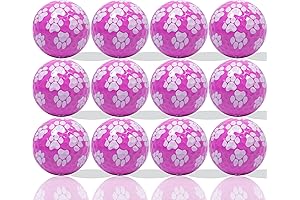 Paw Print Dimple High Visibility Golf Balls - 12 Pack (Pink)