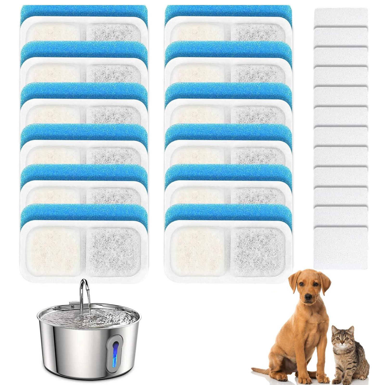 Filtros para fuente de agua Oyiclyea con carbón de cáscara de coco
