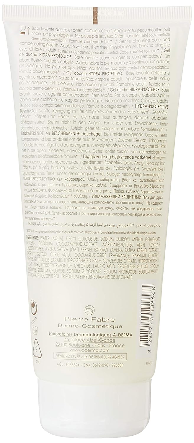 Aderma Shower Gel Hydra-Protective 200ml
