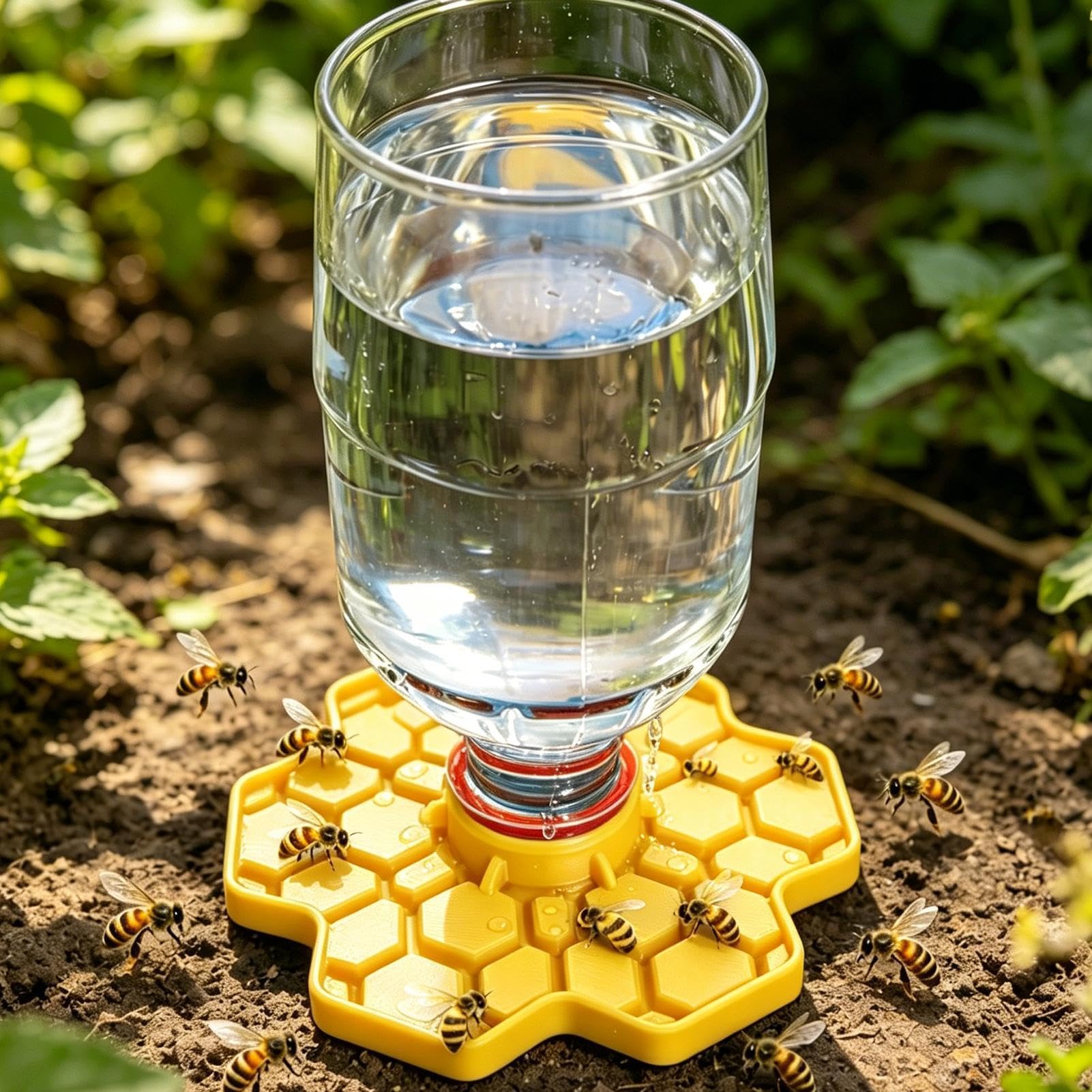 Abbeveratoio per api da giardino resistente alle intemperie base antiscivolo materiale stampato 3D
