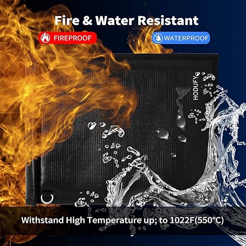 Miniatura 5 de Faraday - Bolsa para portátiles, tabletas y llaves de coche, paquete de 3 jaulas Faraday, protector de llavero Faraday, bolsa RFID ignífuga e