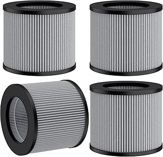 ［4 Pack］ SAKEGDY Myair Filter Replacement Compatible with Bissell Myair Personal Air Puri- Fiers 2780A 2780 and 27809, Part# 2801, 3-in-1 HEPA and Activated Carbon Filter