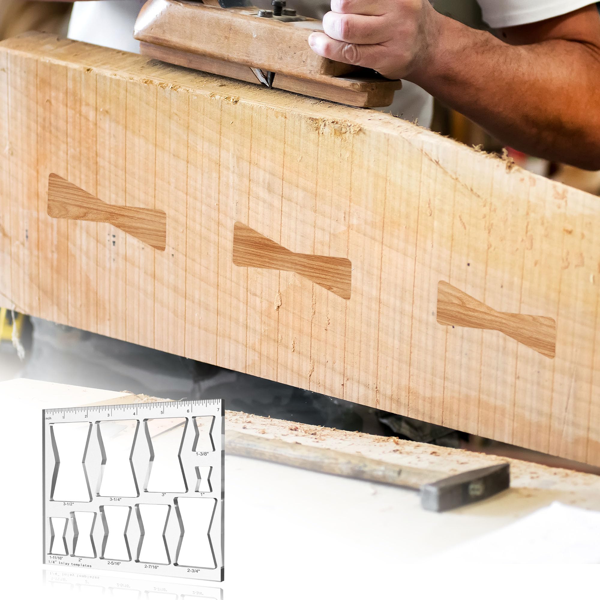 Snapklik.com : inBovoga 7 7 Inch 10 In 1 Router Templates For Woodworking