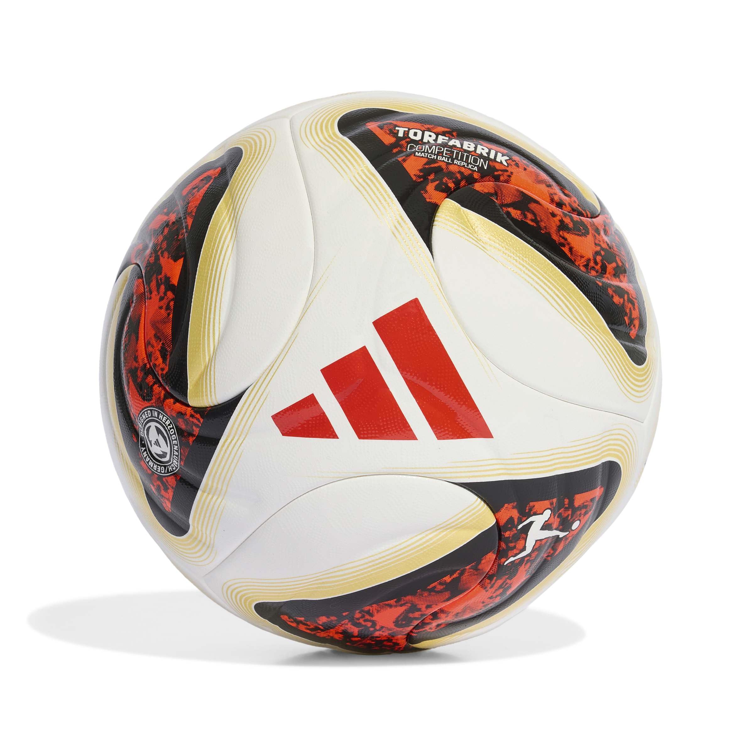 adidas Unisex Bundesliga 26/27 Torfabrik Competition Recreation Ball, White/Black/solar red/Pantone, 5