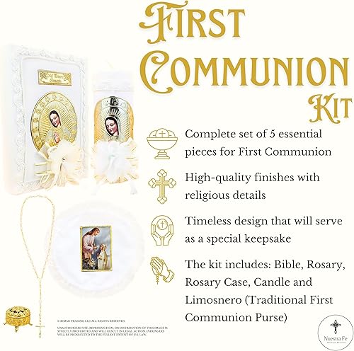 Miniatura 3 de Biblia y vela de primera comunión - Biblia y Vela de Primera comunión para niña - Vela para Primera comunion niña - Juego de velas de primera