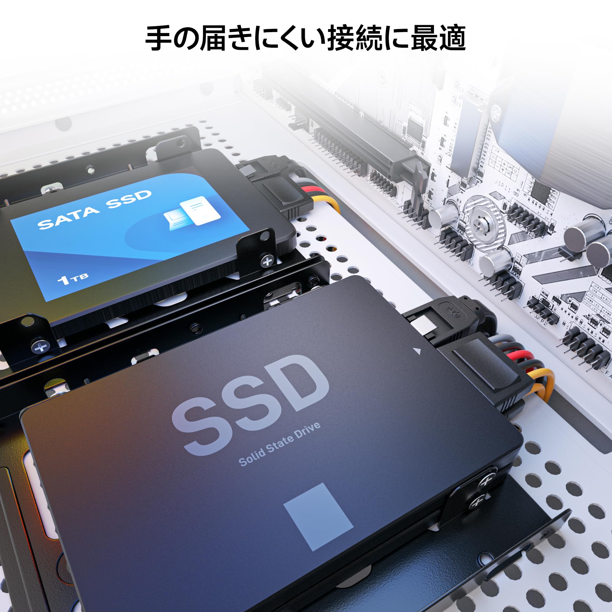 Amazon | Cable Matters 3本セット SATA電源2分岐ケーブル - 20cm、15