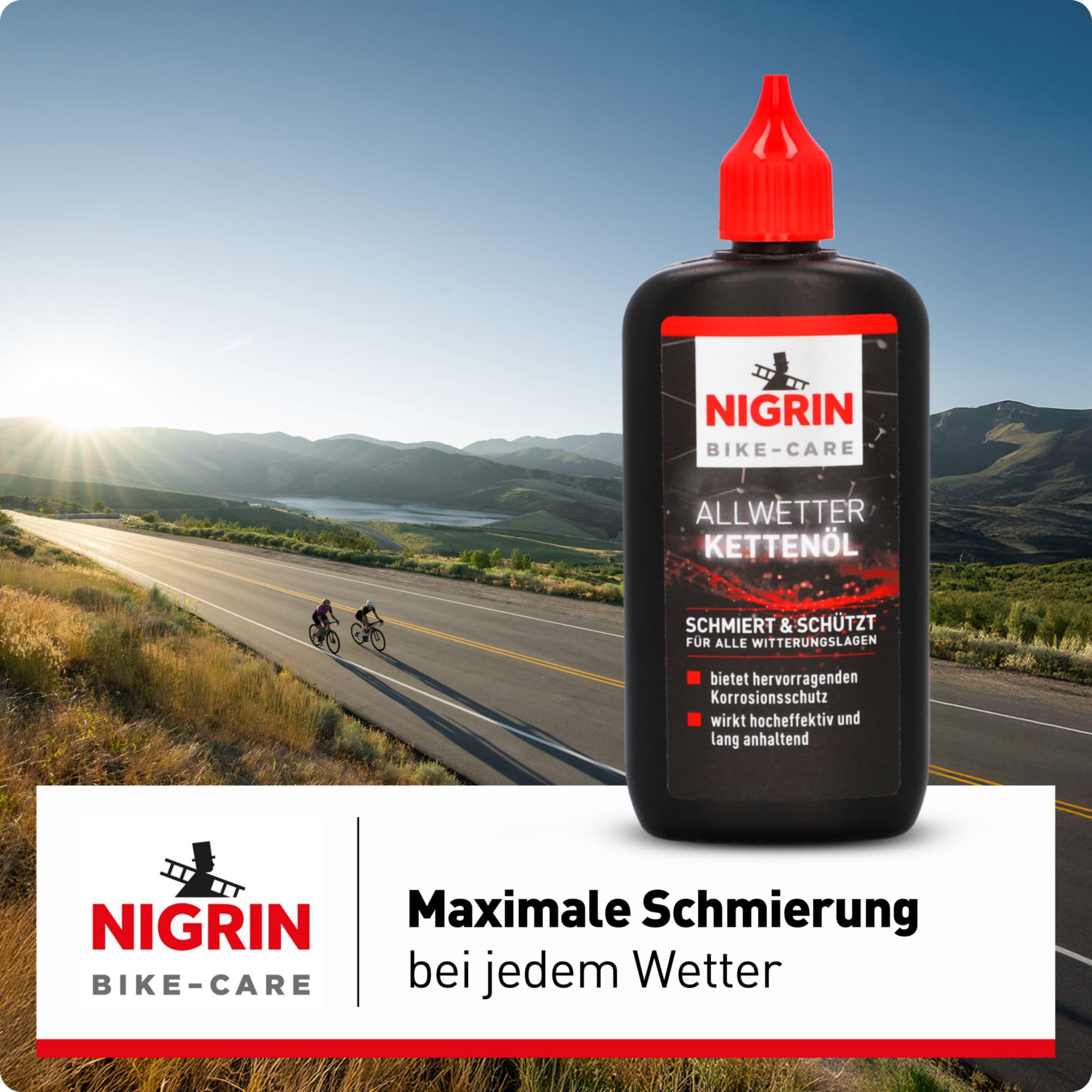 Besuche den NIGRIN- NIGRIN BIKE-CARE Allwetter-Kettenöl, 100 ml Flasche, Fahrradkettenöl, verringert Reibung, macht Fahrradketten leichtläufig in use