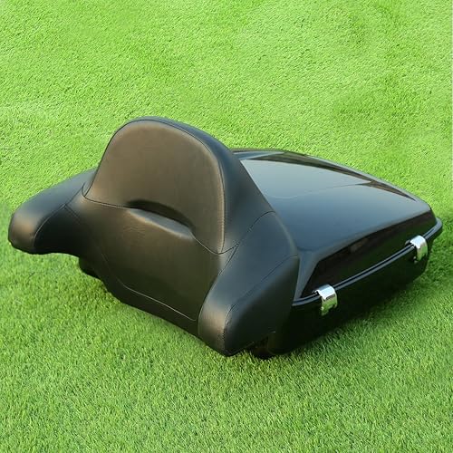 Miniatura 3 de XMT-MOTO - Kit de equipaje de viaje picado negro vívido + almohadilla de respaldo envolvente + estante de montaje para paquete turístico + forros