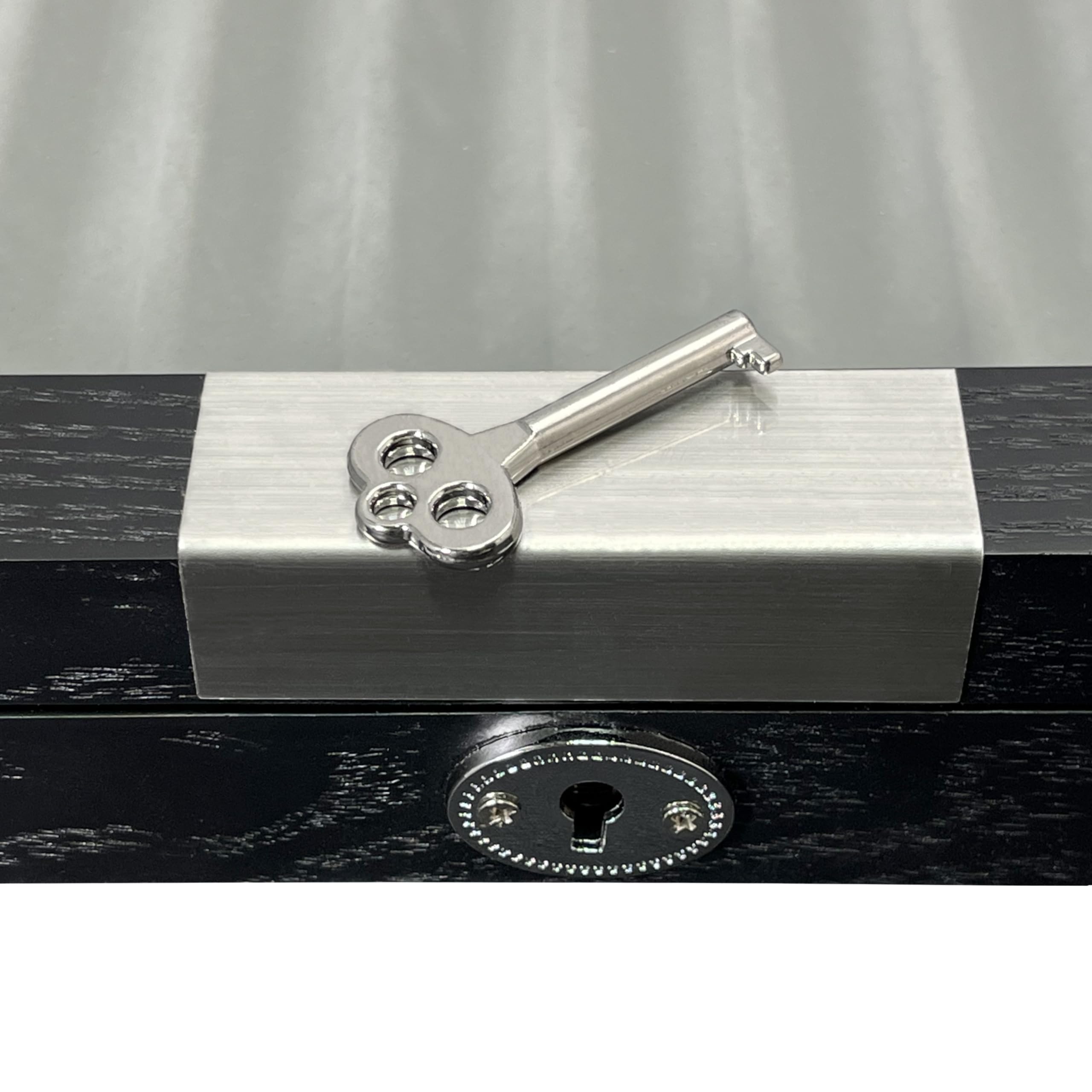 MR Maestro Relojero - Scatola Portapenne con vetrina per 12 penne in legno | Espositore penne stilografiche | Portapenne da esposizione | Raccoglitore collezioni | Nero, Legno e Alluminio