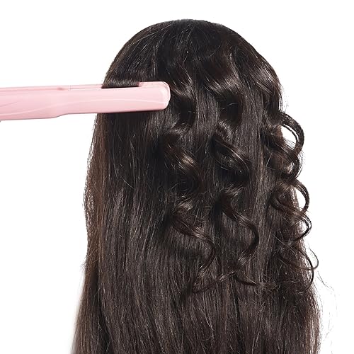 Miniatura 31 de Traininghead - Cabeza de maniquí de 20 a 22 pulgadas, 100 % cabello humano, para peluquería con abrazadera gratis (marrón) (14-16 pulgadas)