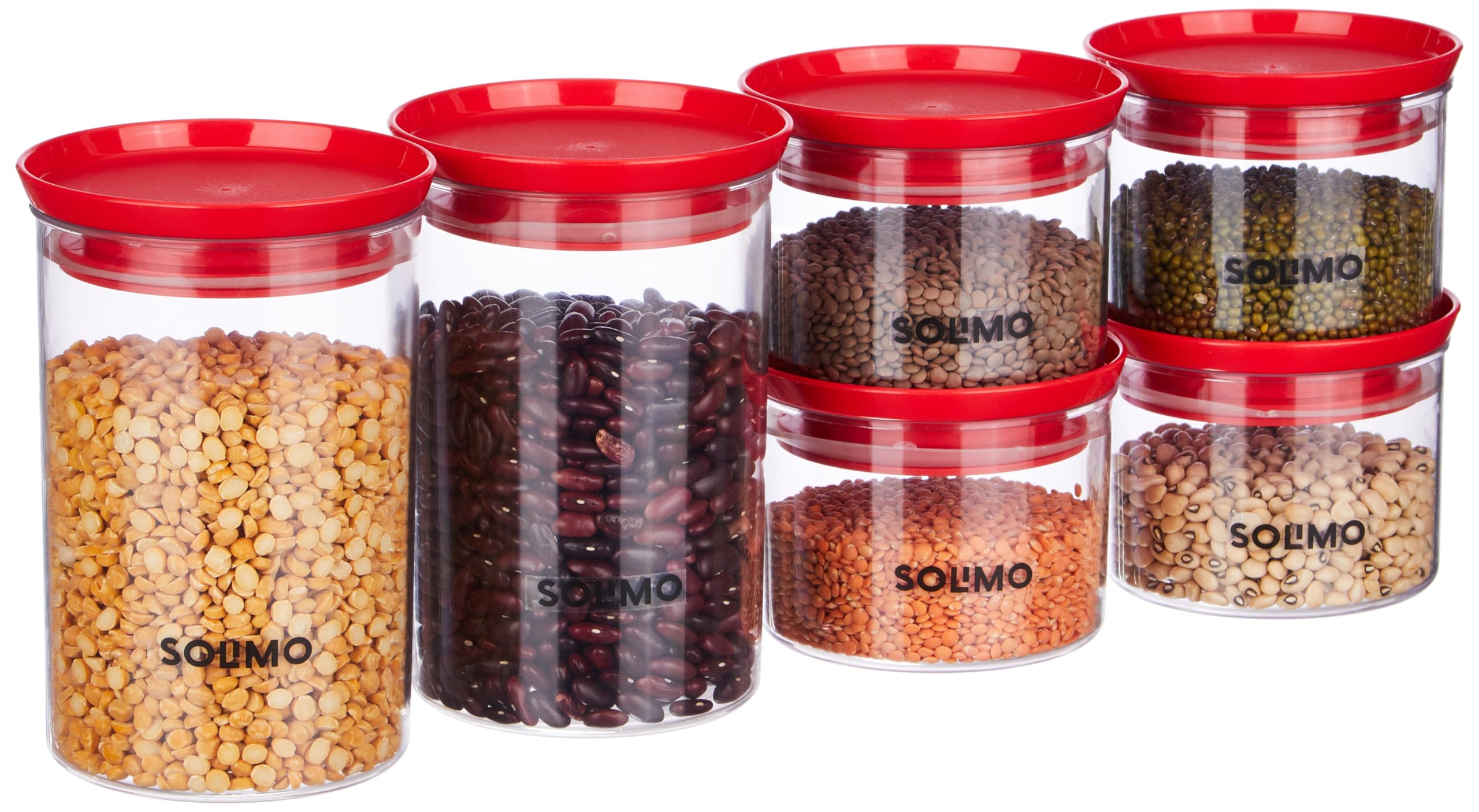 See full amazon price history chart for Amazon Brand - Solimo Plastic Storage Jar and Container Set I Air Tight & BPA Free Containers for Kitchen Storage Set I Grocery Kitchen Container, Set 6 (500 ML - 4 Pieces & 900 ML - 2 Pieces), Red Amazon Brand - Solimo Plastic Storage Jar and Container Set I Air Tight & BPA Free Containers for Kitchen Storage Set I Grocery Kitchen Container, Set 6 (500 ML - 4 Pieces & 900 ML - 2 Pieces), Red (B0CCVHXZ3W) Amazon Price History, Amazon Price Tracker