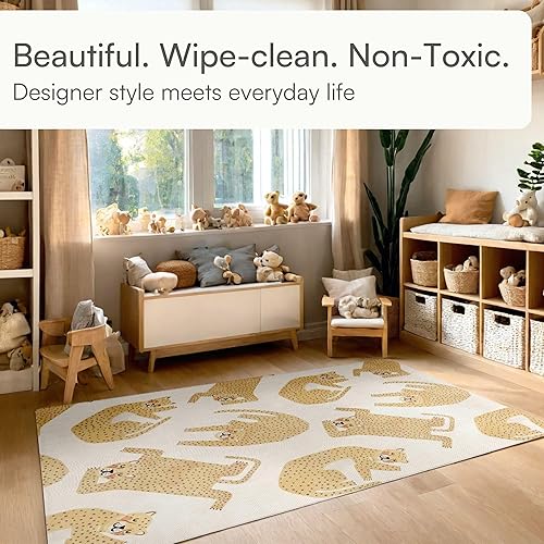 Miniatura 2 de Lillefolk Tapete reversible de juego para bebés, grande de 6.9 x 4.6 pies, tapete de espuma para bebés y niños pequeños, elegante alfombra no tóxica