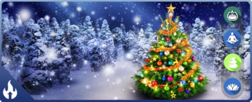 Christmas Lights Ambiance : Christmas Tree Lights & Decorations | HD 4K Videos Screensaver for Relax