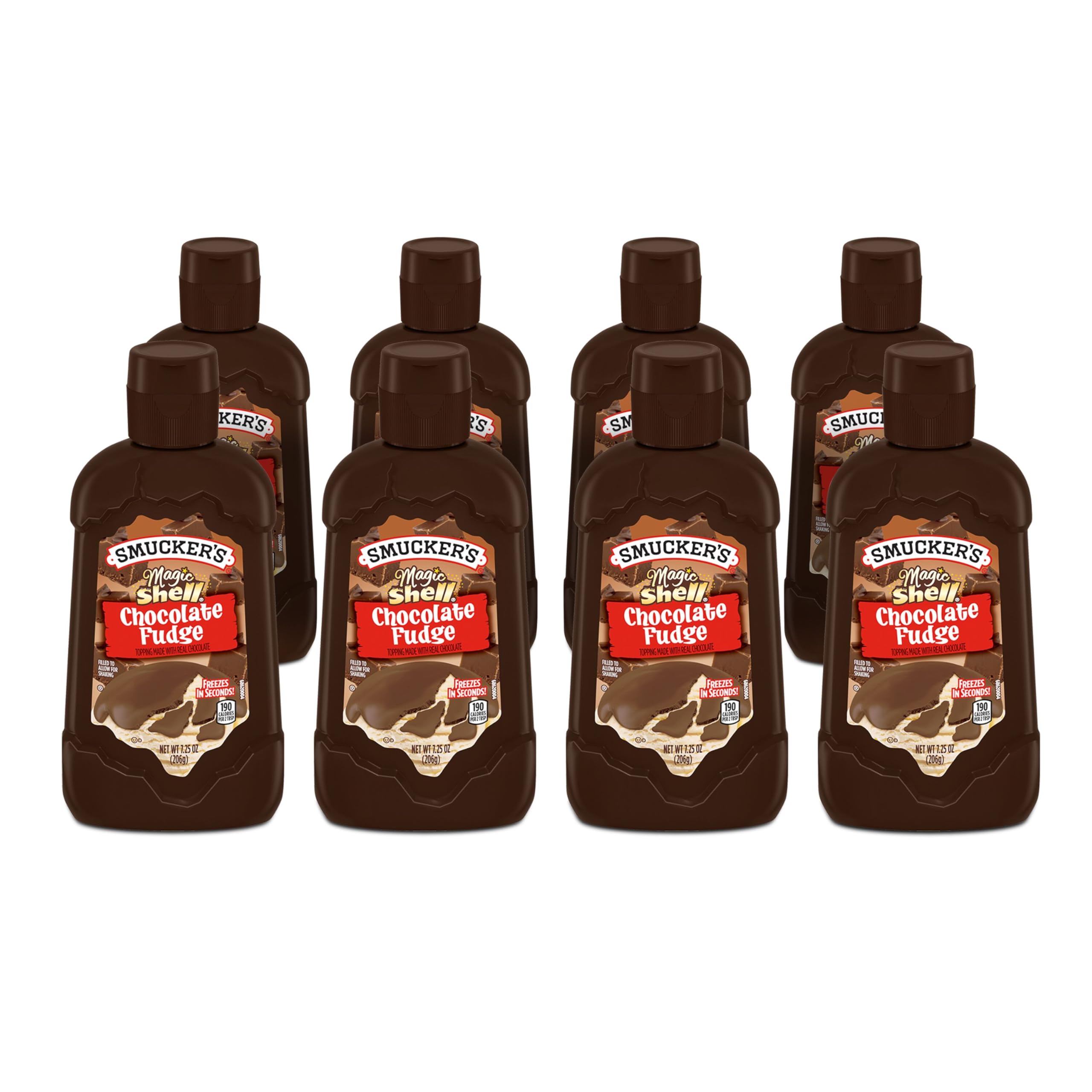 Smucker's Magic Shell Chocolate Fudge Flavored Topping, 7.25 Ounces (Pack of 8)