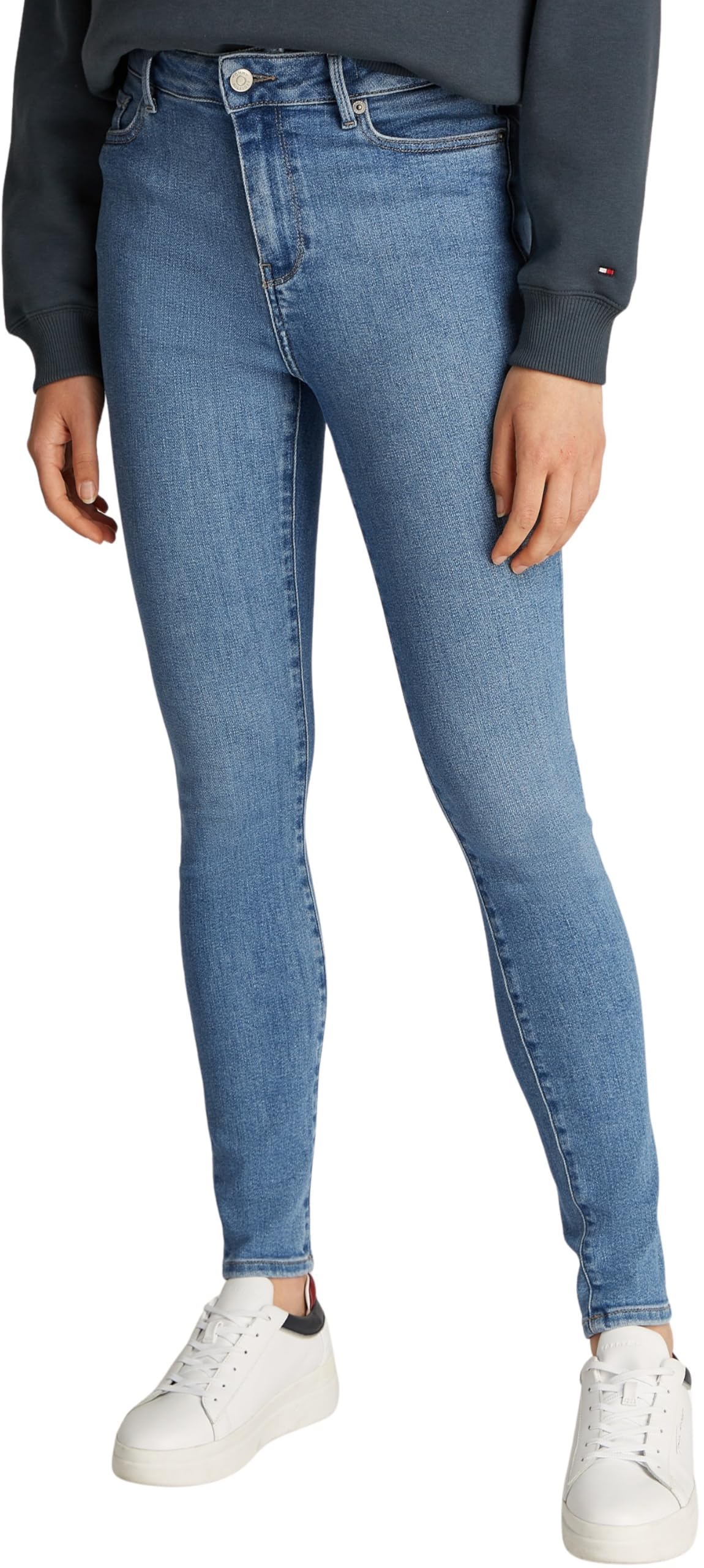Tommy Hilfiger Women's Harlem Uma Skinny Fit Jeans, Blue (Uma), 30W/27L