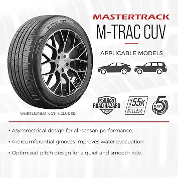Set of 2 Mastertrack M-TRAC CUV All Season 215/60R17 96H Tires