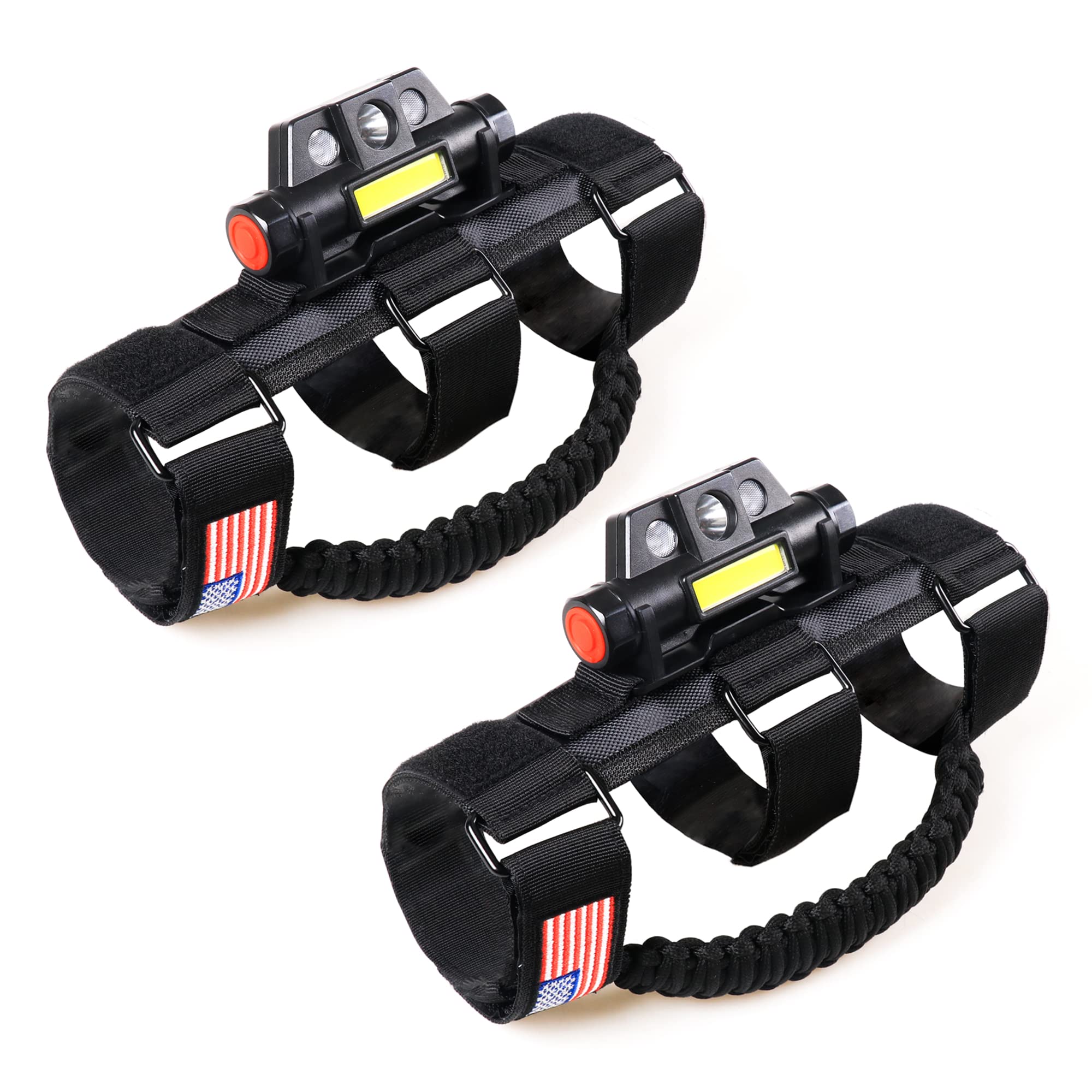 UTV ATV Roll Bar Grab Handles with Dome Light for Polaris RZR Ranger