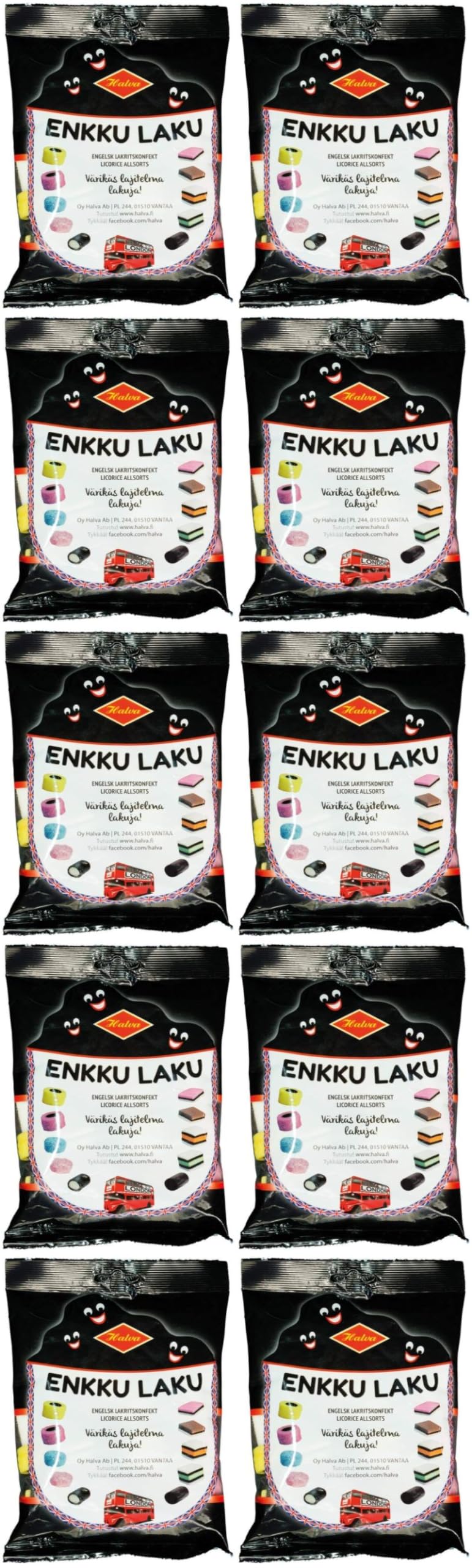 Halva Enkku Original Lakritze 10 Pack of 240g