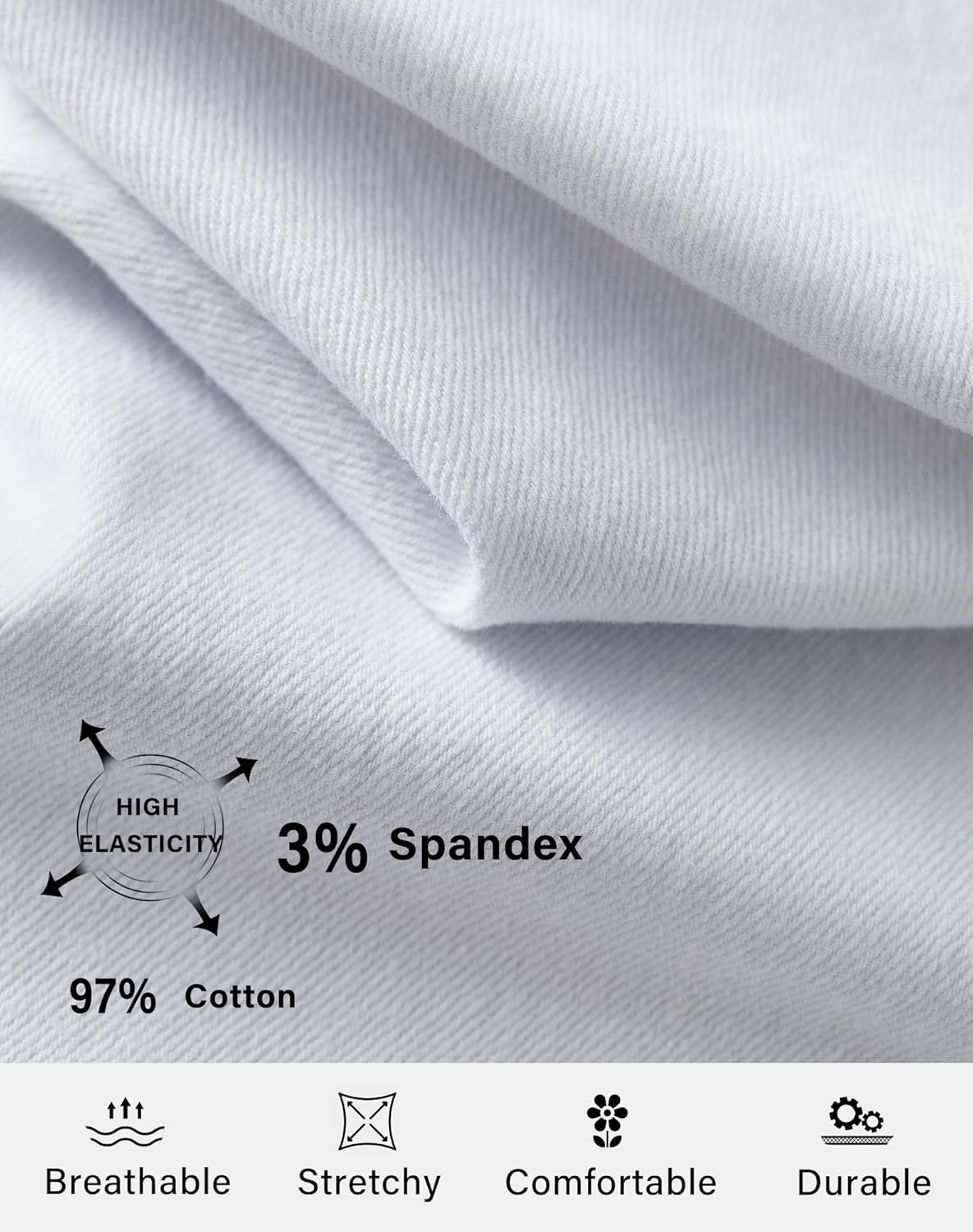 roswear Women’s Wide Leg Jeans Casual High Waisted Stretchy Baggy Loose Long Trouser Jeans