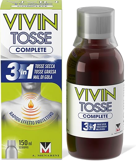 Vivin Tosse Complete - 150 ml. Sciroppo per mal di gola, tosse...