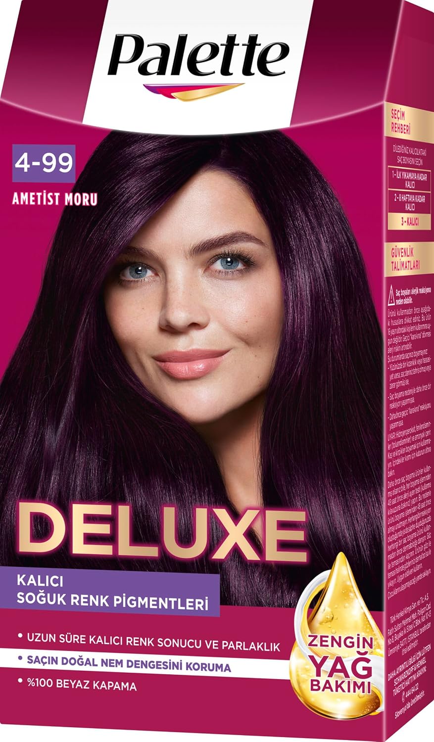 Palette Deluxe 4-99 Patlıcan Moru Saç Boyası